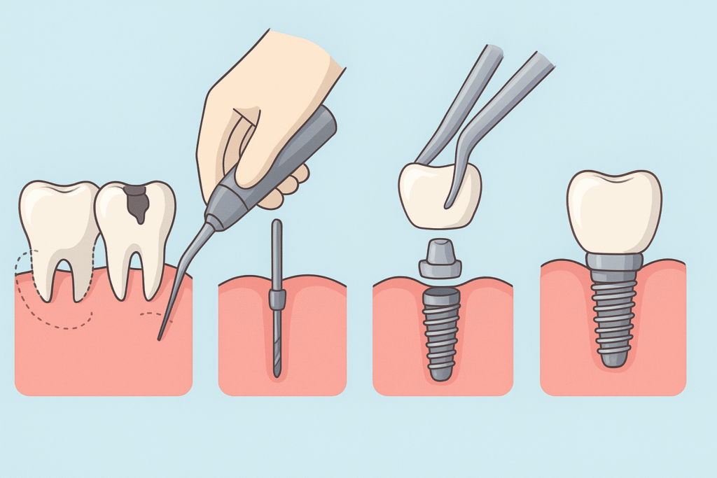 خطوات زراعة الأسنان في يوم واحد