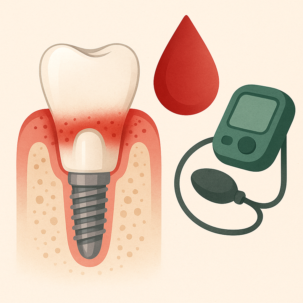 المخاطر المحتملة لزراعة الأسنان عند مرضى السكري والضغط
