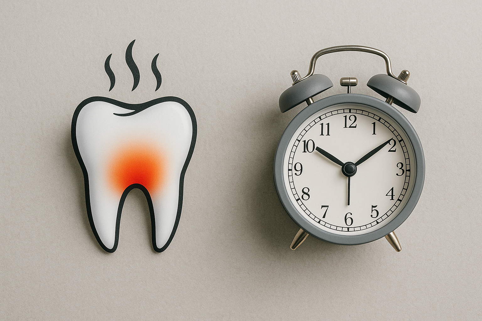 توضيح بصري لفكرة الألم مع الوقت بعد الزراعة